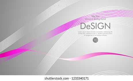 Abstract vector background, color flow waved lines . stock vector
