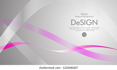 Abstract vector background, color flow waved lines . stock vector