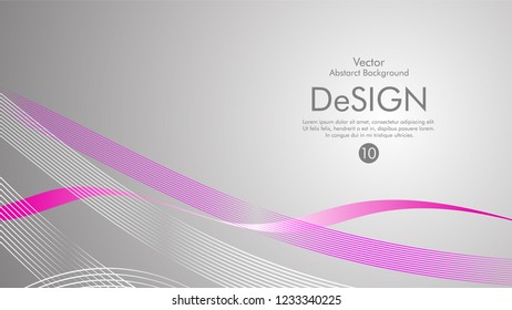 Abstract vector background, color flow waved lines . stock vector