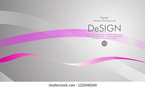 Abstract vector background, color flow waved lines . stock vector