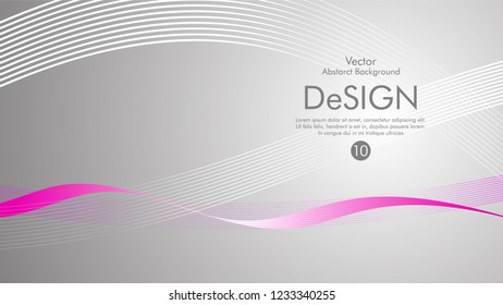 Abstract vector background, color flow waved lines . stock vector