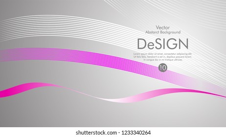 Abstract vector background, color flow waved lines . stock vector