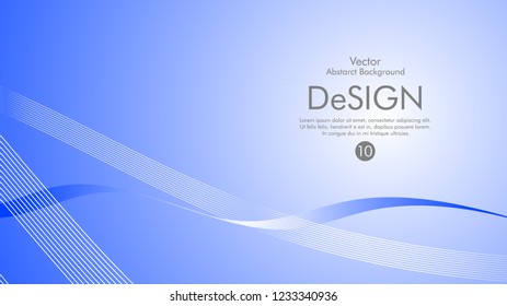 Abstract vector background, color flow waved lines . stock vector