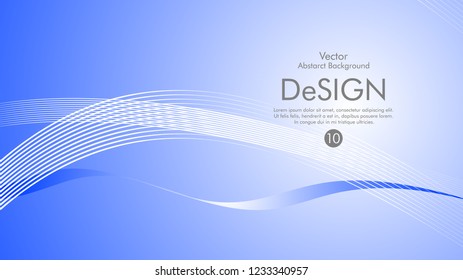 Abstract vector background, color flow waved lines . stock vector