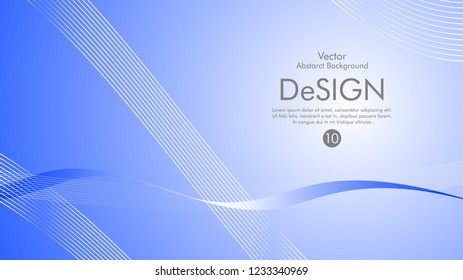 Abstract vector background, color flow waved lines . stock vector