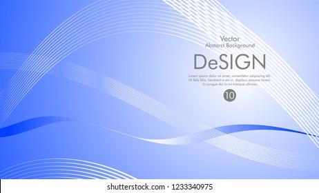 Abstract vector background, color flow waved lines . stock vector