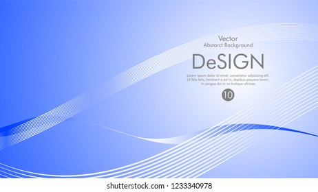 Abstract vector background, color flow waved lines . stock vector