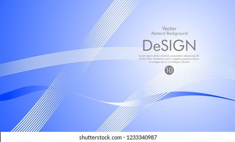 Abstract vector background, color flow waved lines . stock vector