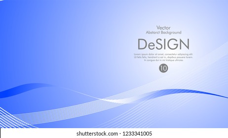 Abstract vector background, color flow waved lines . stock vector