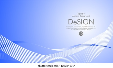 Abstract vector background, color flow waved lines . stock vector