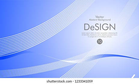 Abstract vector background, color flow waved lines . stock vector