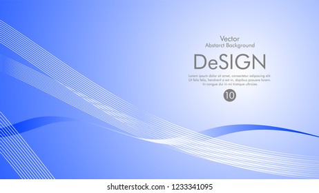 Abstract vector background, color flow waved lines . stock vector