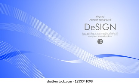 Abstract vector background, color flow waved lines . stock vector