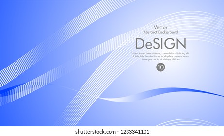 Abstract vector background, color flow waved lines . stock vector