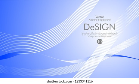 Abstract vector background, color flow waved lines . stock vector
