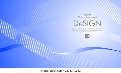 Abstract vector background, color flow waved lines . stock vector