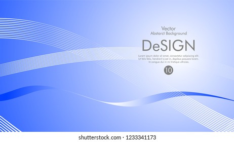 Abstract vector background, color flow waved lines . stock vector