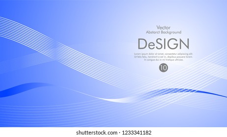 Abstract vector background, color flow waved lines . stock vector