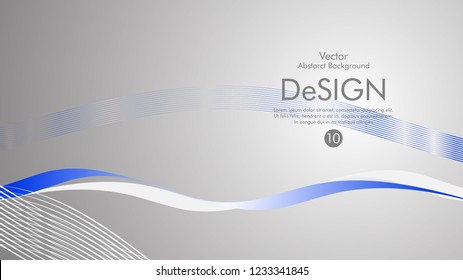 Abstract vector background, color flow waved lines . stock vector