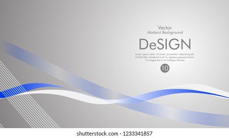 Abstract vector background, color flow waved lines . stock vector