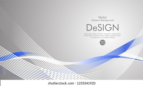 Abstract vector background, color flow waved lines . stock vector