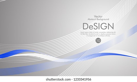 Abstract vector background, color flow waved lines . stock vector