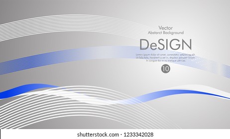 Abstract vector background, color flow waved lines . stock vector
