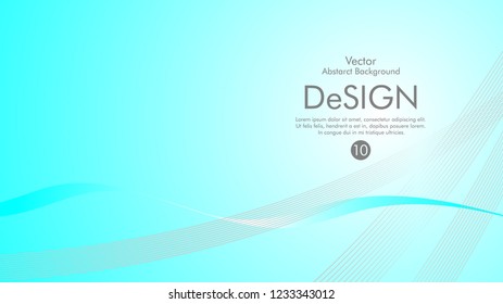 Abstract vector background, color flow waved lines . stock vector
