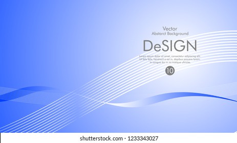 Abstract vector background, color flow waved lines . stock vector