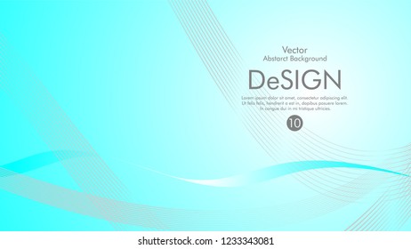 Abstract vector background, color flow waved lines . stock vector