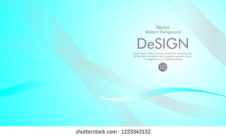 Abstract vector background, color flow waved lines . stock vector