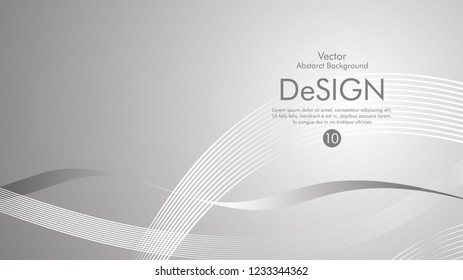 Abstract vector background, color flow waved lines . stock vector