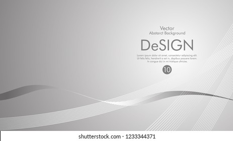 Abstract vector background, color flow waved lines . stock vector
