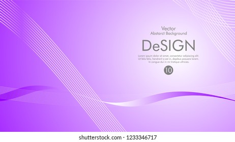 Abstract vector background, color flow waved lines . stock vector