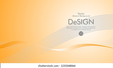 Abstract vector background, color flow waved lines . stock vector