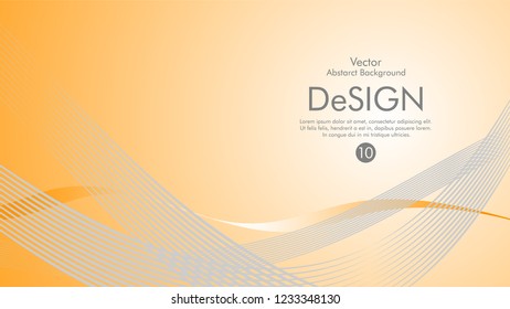 Abstract vector background, color flow waved lines . stock vector