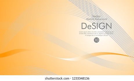 Abstract vector background, color flow waved lines . stock vector