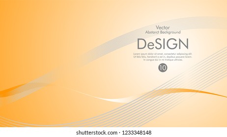 Abstract vector background, color flow waved lines . stock vector