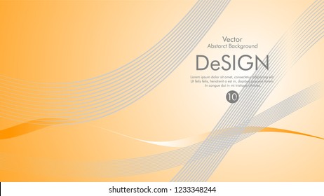 Abstract vector background, color flow waved lines . stock vector