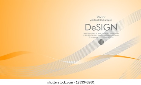 Abstract vector background, color flow waved lines . stock vector