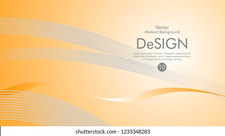 Abstract vector background, color flow waved lines . stock vector