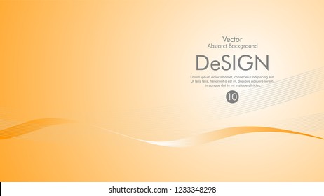 Abstract vector background, color flow waved lines . stock vector