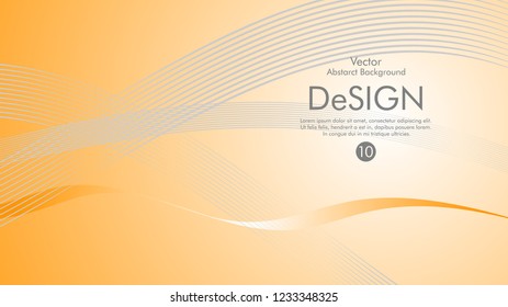 Abstract vector background, color flow waved lines . stock vector