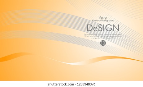 Abstract vector background, color flow waved lines . stock vector