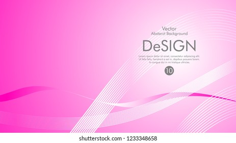 Abstract vector background, color flow waved lines . stock vector
