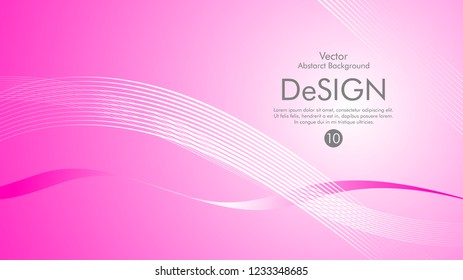 Abstract vector background, color flow waved lines . stock vector