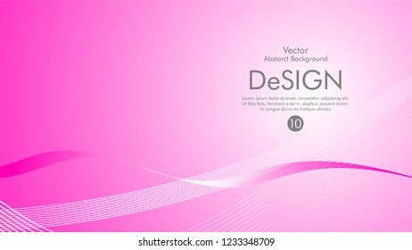 Abstract vector background, color flow waved lines . stock vector