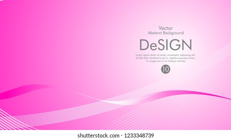Abstract vector background, color flow waved lines . stock vector