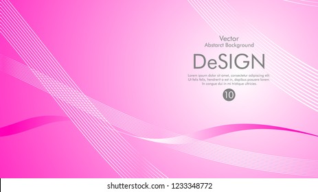 Abstract vector background, color flow waved lines . stock vector