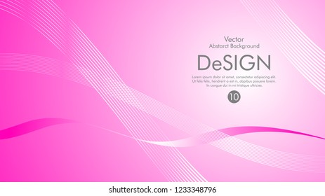 Abstract vector background, color flow waved lines . stock vector